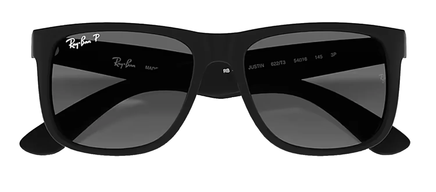 Ray-Ban RB4165 622/T3 Justin Polarized Wayfarer Sunglasses - Image 5